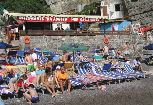 Da Adolfo Beach Club in Amalfi Coast