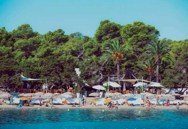 Cala Bassa Beach Club in Ibiza