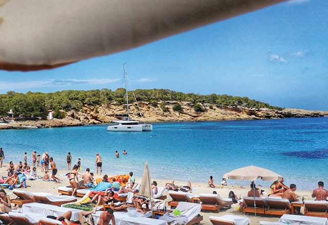 Cala Bassa Beach Club in Ibiza
